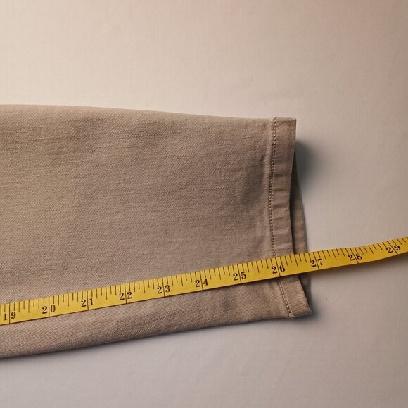 Loft Denim Jeans Size 30/10 Modern Skinny Ankle Mid Rise Tan Color - Picture 9 of 10